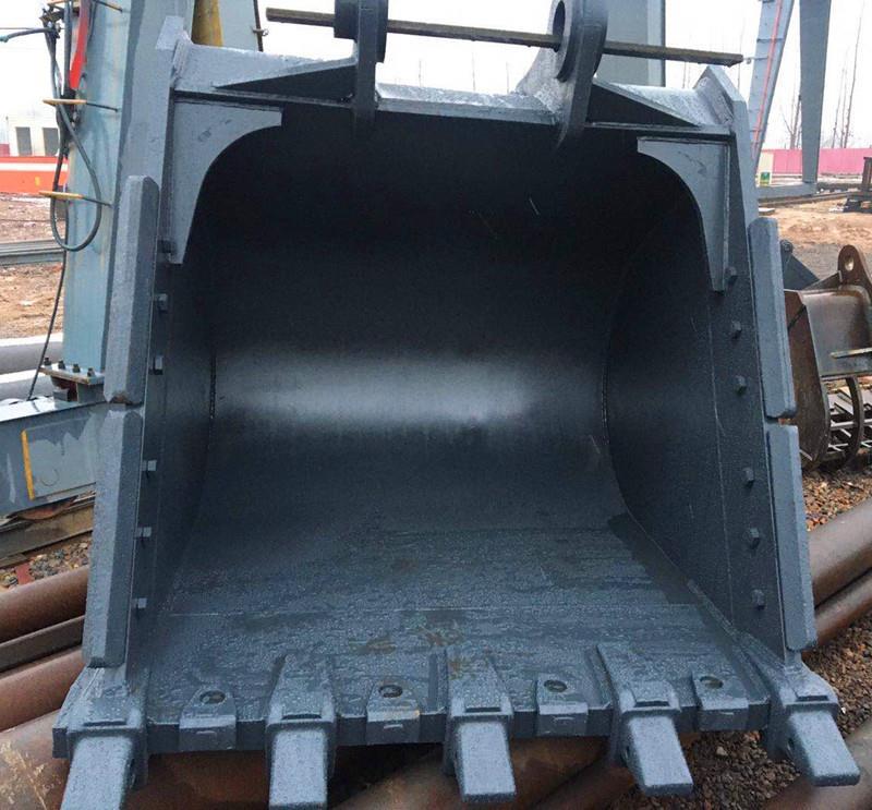 現代520挖掘機挖斗礦山型NM400耐磨板制造